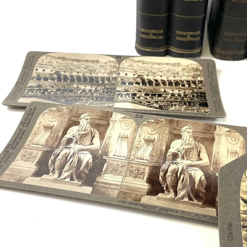 237 - Underwood & Underwood Stereoscope cards. Including Studies Through the Stereoscope in 2 vols, Studie... 