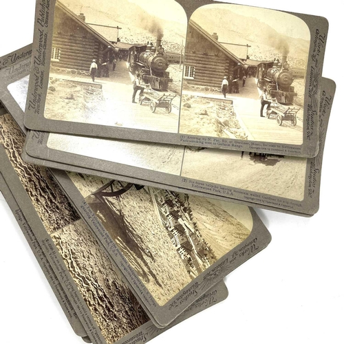 237 - Underwood & Underwood Stereoscope cards. Including Studies Through the Stereoscope in 2 vols, Studie... 