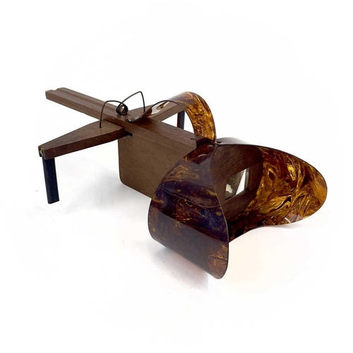 239 - A Keystone View Co metal stereoscope viewer. Together with three other early 20th century stereoscop... 