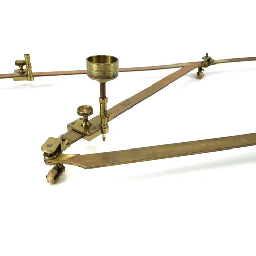 269 - A 19th century brass pantograph by Charles Baker. With fitted mahogany case inscribed Baker 244 High... 