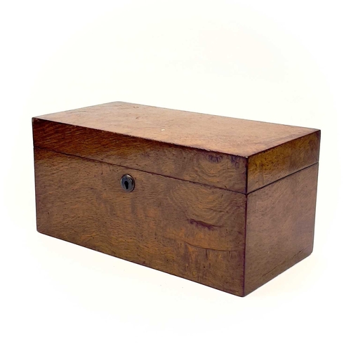 27 - A 19th century pollard oak box. Height 15cm, width 31cm, depth 15.5cm. Together with contents of cur... 