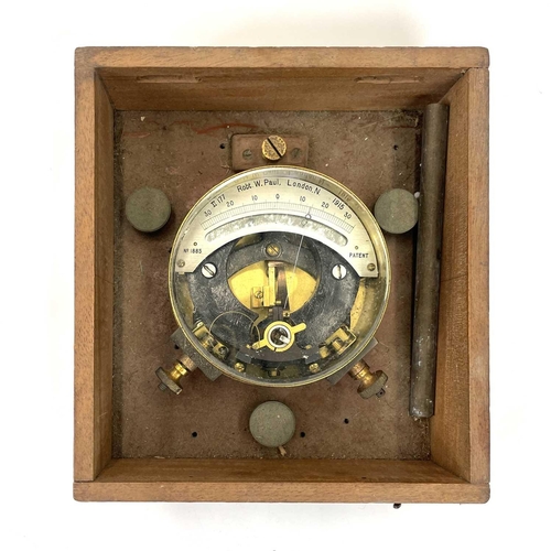 271 - A brass Unipivot galvanometer by Robert William Paul. Together with another galvanometer and a WWI r... 