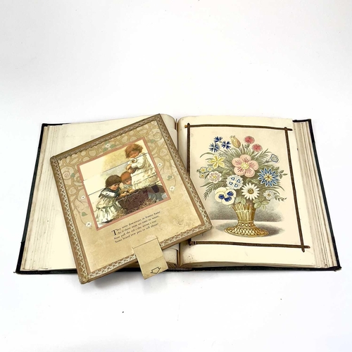 278 - A late Victorian Home & Colonial Kindergarten scrap album. Inscribed in ink to the title page and al... 