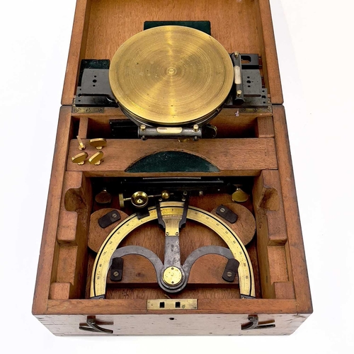 280 - A late 19th century Henderson's miners dial made by E.T Newton & Son Ltd Camborne. With fitted box a... 