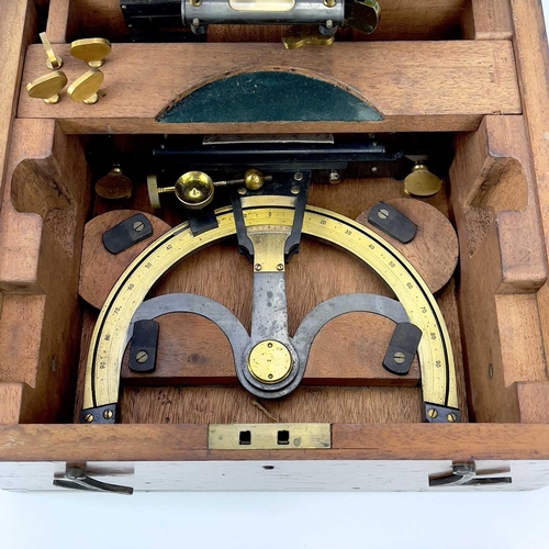 280 - A late 19th century Henderson's miners dial made by E.T Newton & Son Ltd Camborne. With fitted box a... 