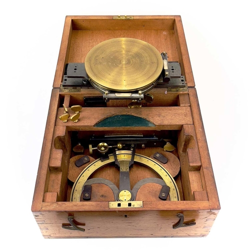 280 - A late 19th century Henderson's miners dial made by E.T Newton & Son Ltd Camborne. With fitted box a... 