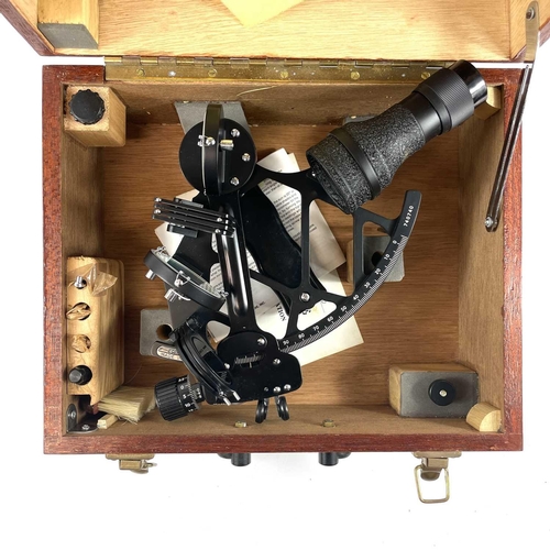 52 - A Chinese Astra IIIB marine sextant. Cased, width 34cm.