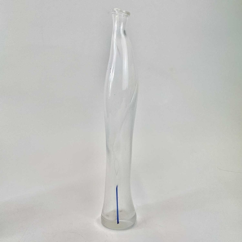 545 - A collection of mid century art glass. Including Orrefors vase and decanter, largest 36cm. (4)