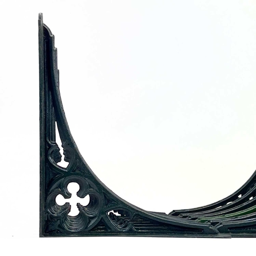 55 - A group of ten Victorian style cast iron wall brackets. 20th century, each 30X25.5cm.