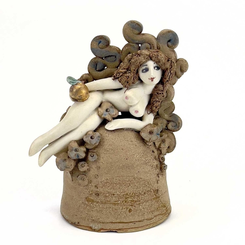 824 - Hilary BROCK (1933). Five humorous studio pottery figurines, previously sold in The New Craftsman Ga... 