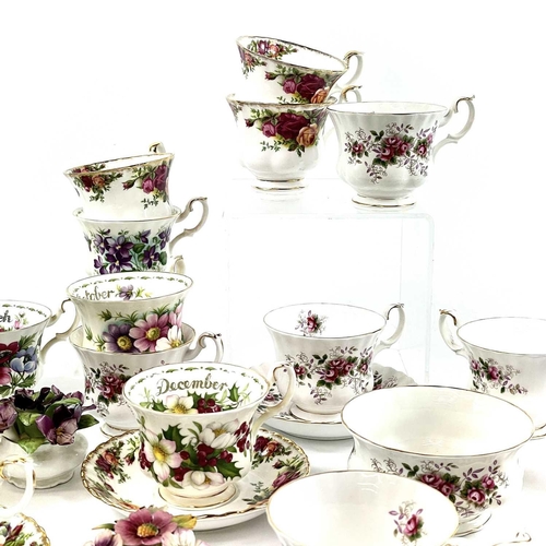 834 - Royal Albert Teaware. To include an 'Old Country Roses' tea set - six place settings - comprising si... 