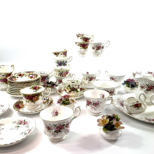 834 - Royal Albert Teaware. To include an 'Old Country Roses' tea set - six place settings - comprising si... 