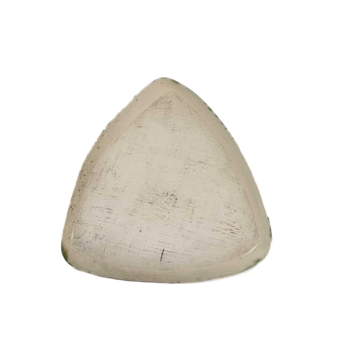 857 - An Eric Leaper pottery triangular dish. Length 16.5cm together with a square Eric Leaper dish and a ... 