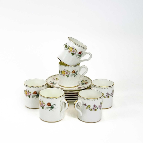 868 - Wedgwood 'Mirabelle' dinner, tea and coffee ware. Six place settings, comprising six dinner plates, ... 