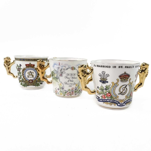 915 - A Paragon loving cup commemorating the marriage of the Prince of Wales and Lady Diana Spencer Height... 