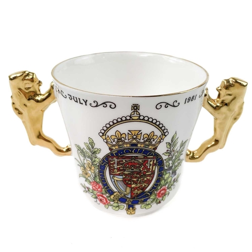 915 - A Paragon loving cup commemorating the marriage of the Prince of Wales and Lady Diana Spencer Height... 