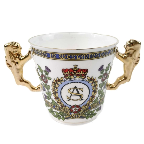 915 - A Paragon loving cup commemorating the marriage of the Prince of Wales and Lady Diana Spencer Height... 