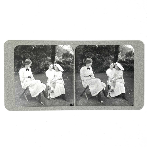 92 - A collection of various stereoscope cards. Including views of West Cornwall, colour tinted cards and... 