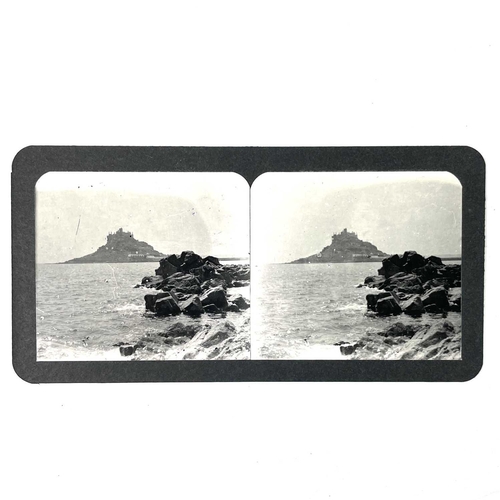 92 - A collection of various stereoscope cards. Including views of West Cornwall, colour tinted cards and... 