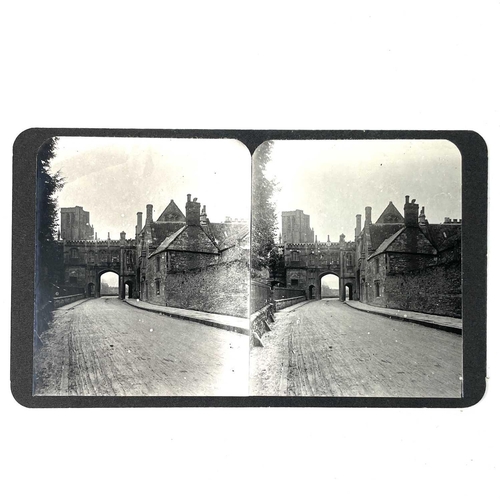 92 - A collection of various stereoscope cards. Including views of West Cornwall, colour tinted cards and... 