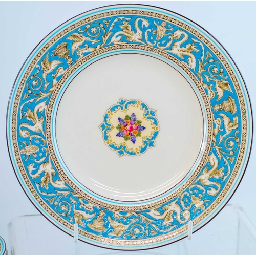 921 - A Wedgwood 'Florentine' dinner and coffee service. Comprising eight dinner plates, eight breakfast/l... 