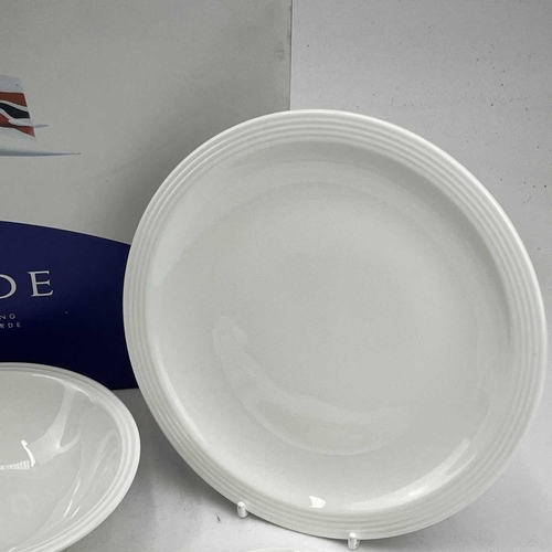 931 - A Royal Doulton porcelain ten piece dining set designed by Conran for British Airways Concorde Limit... 