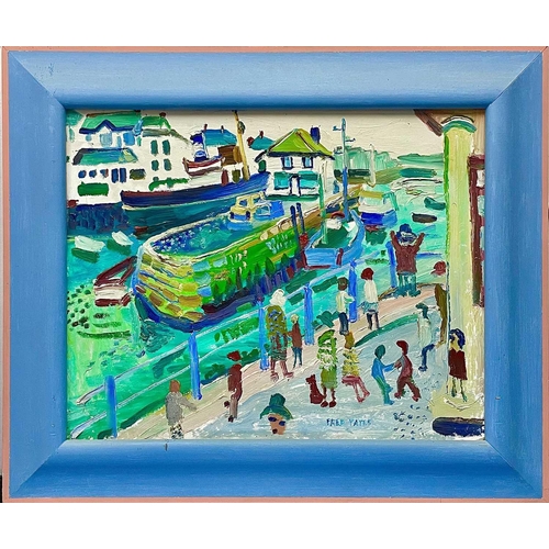 100 - Fred YATES (1922-2008) The Old Harbour, Falmouth Oil on board, signed, 49x62cm