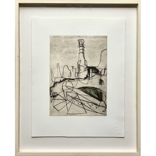 105 - Peter LANYON (1918-1964) Levant Mine Ruins  Photogravure Numbered 2/150 Peter Lanyon Estate blind st... 