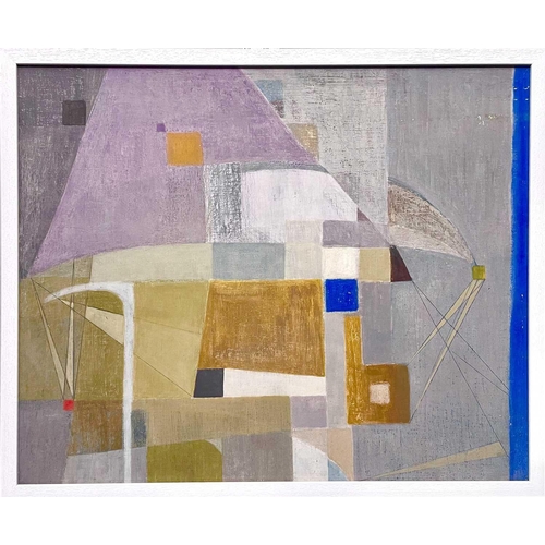 137 - Rosina ROGERS (1918-2011) Mixed Shapes with Lilac Oil on board, signed and dated '61, 58 x 71cm.This... 