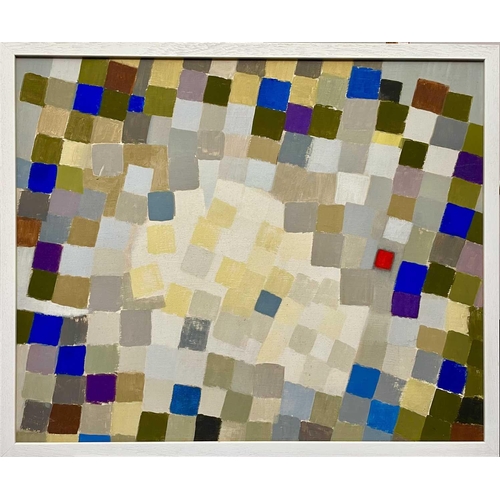 157 - Rosina ROGERS (1918-2011) Myriad of Coloured Squares Oil on board, 58 x 70cm.