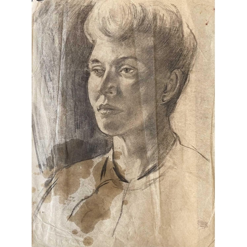 174 - Leonard John FULLER (1891-1973) Joanna, 1963 Graphite on paper, signed, inscribed and dated 1963, 76... 