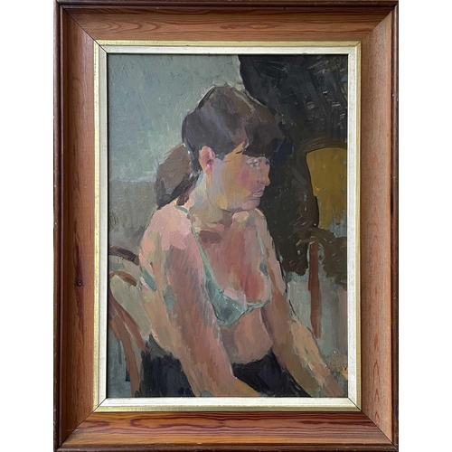 22 - William TUDOR (1920-1990) Carol Oil on board, 48 x 34cm. William Tudor was the Principal of the Penz... 