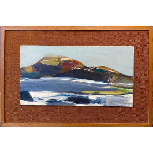 254 - Reg WATKISS (1933-2010) Penwith Landscape Oil on board, signed, 28 x 53cm.This forms part of the est... 