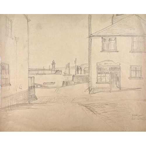 285 - Bernard NINNES (1899-1971) A collection of thirteen sketches of St Ives Pencil on paper, largest pie... 