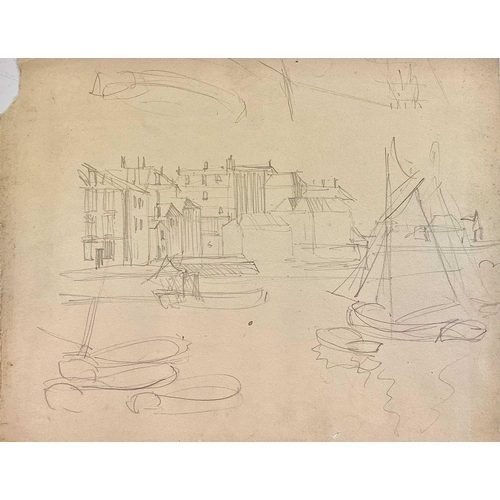 285 - Bernard NINNES (1899-1971) A collection of thirteen sketches of St Ives Pencil on paper, largest pie... 