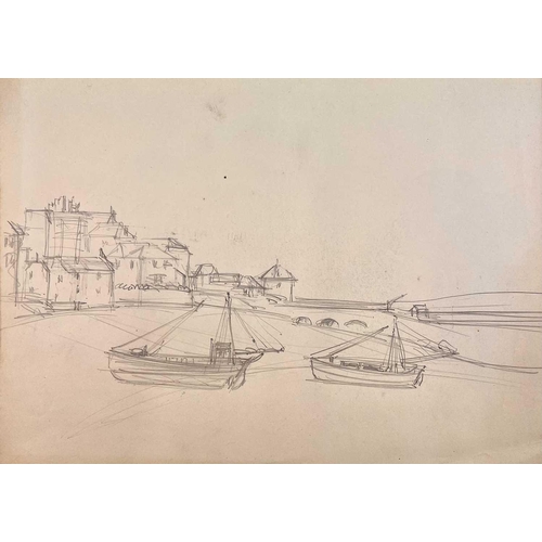 285 - Bernard NINNES (1899-1971) A collection of thirteen sketches of St Ives Pencil on paper, largest pie... 