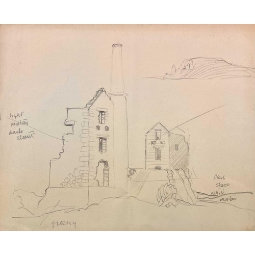 285 - Bernard NINNES (1899-1971) A collection of thirteen sketches of St Ives Pencil on paper, largest pie... 