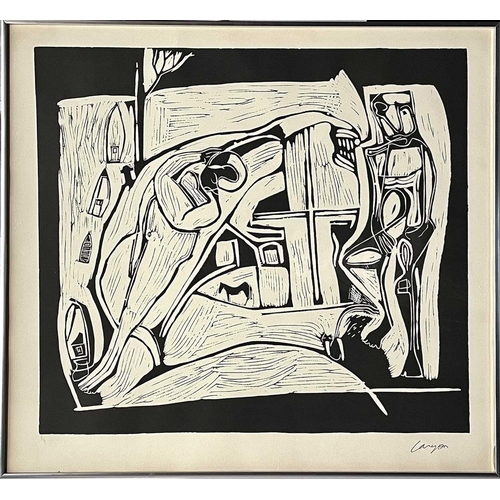 294 - Peter LANYON (1918-1964) The Returned Seaman Lithograph Signed Numbered 8/90 Image size 63 x 70cm Sh... 