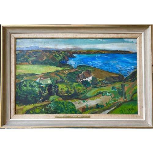 296 - Ruskin SPEAR (1911-1990) Landewednack Church Cove on the east side of the Lizard. Oil on board Initi... 