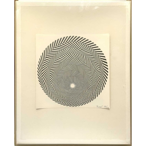 297 - After Bridget RILEY (1931) Blaze 4  Print Signed within the print Paper size 26.5 x 26.5cm Provenanc... 