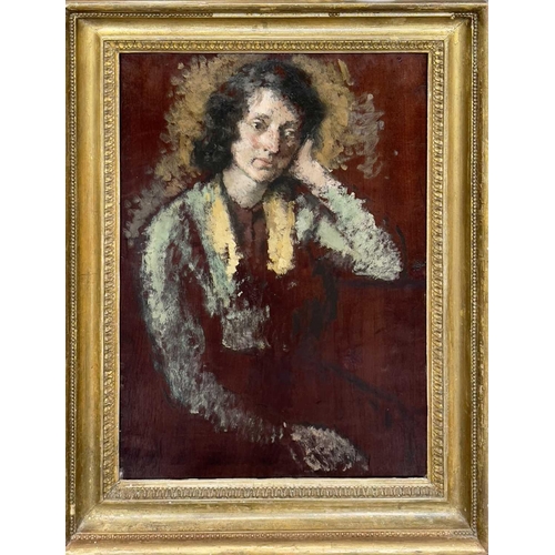 313 - Arthur Ralph M. TODD (1891-1966) Portrait of a lady Oil on panel, 49 x 36cm. Provenance - From the I... 