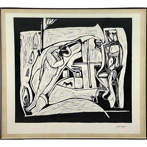 328 - After Peter LANYON (1918-1964) Two reproduction prints of 'The Returned Seaman' from the 1973 Penwit... 