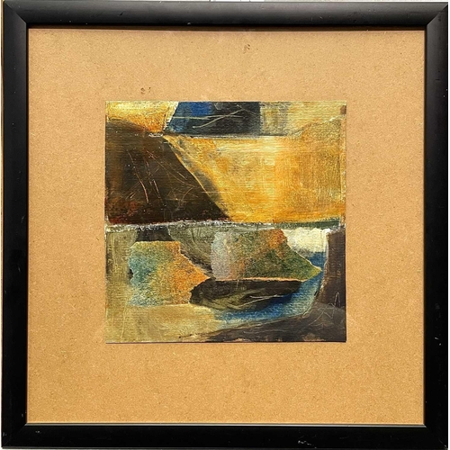 337 - Daphne TURNER (1941-2019) Two works  Mixed media 23 x 23cm & 10 x 10cm Together with a mixed media p... 