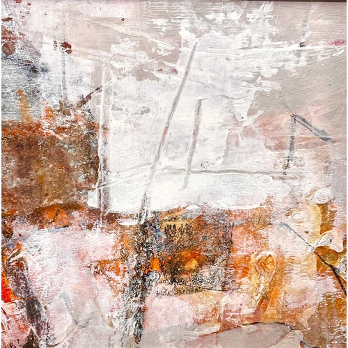 337 - Daphne TURNER (1941-2019) Two works  Mixed media 23 x 23cm & 10 x 10cm Together with a mixed media p... 