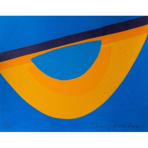 34 - Terry FROST (1915-2003) Yellow and Blue for Bowjey, 2000 (Kemp 210) Screenprint and woodcut, signed ... 