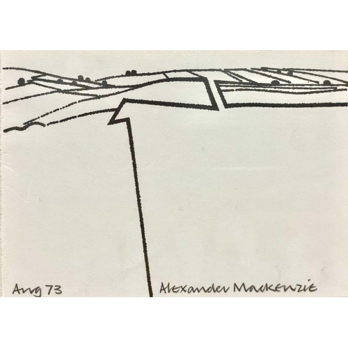 351 - Alexander MACKENZIE (1923-2002) Two works Untitled Landscape 1973 Lithograph, signed and dated Augus... 