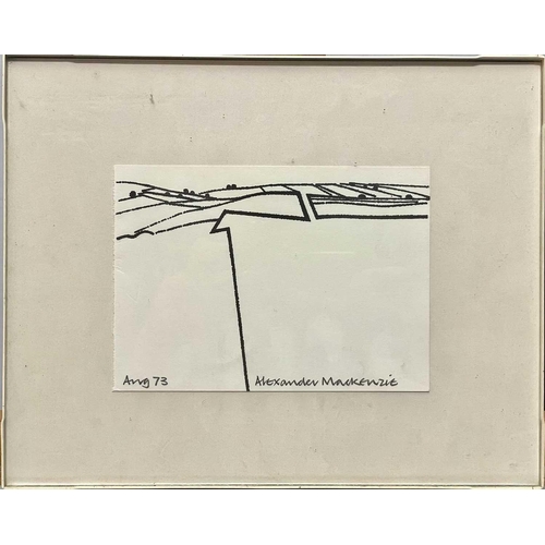 351 - Alexander MACKENZIE (1923-2002) Two works Untitled Landscape 1973 Lithograph, signed and dated Augus... 