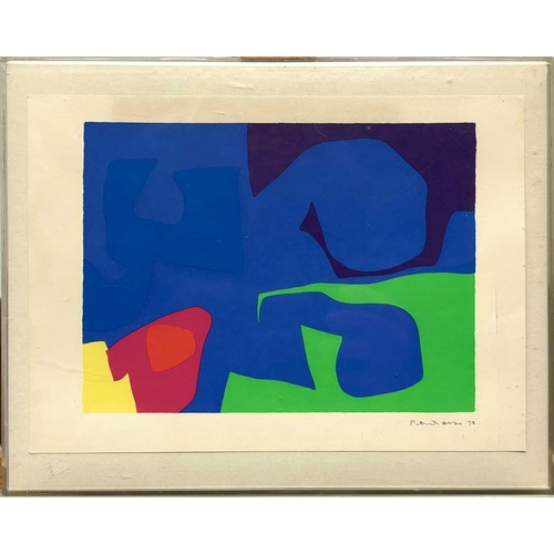 377 - Patrick HERON (1920-1999) January 1973: 19 (1973) Lithograph Signed in the print Paper size 23.5 x 3... 