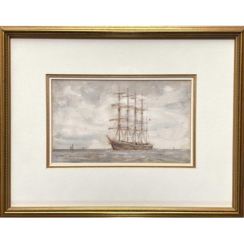 394 - Henry Scott TUKE (1858-1929) The Kobenhavn Watercolour, signed, 12.5 x 21cm.The instant impression i... 