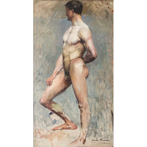 401 - Claude FIRMIN (1864-1944) Study of a Male Figure Oil on canvas, signed, 79 x 42cm. Provenance: Henry... 